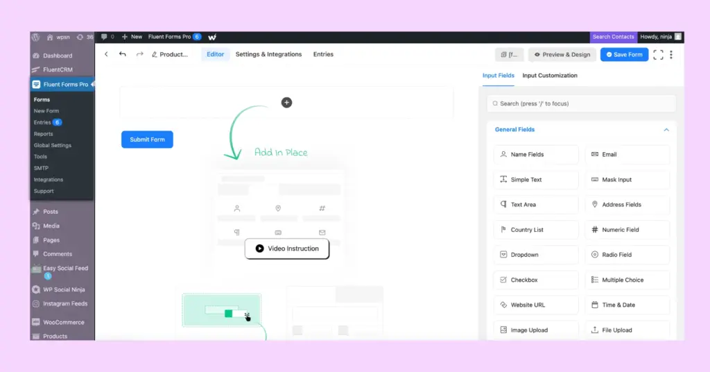 12.Create Fluent forms review form 60494