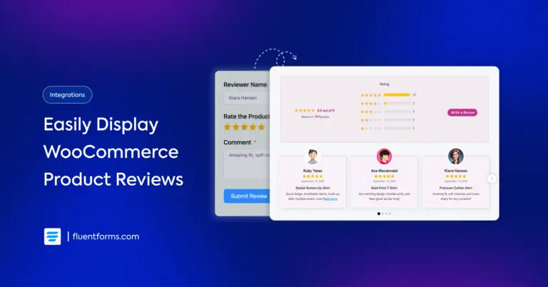 Display Woocommerce review with Fluent Forms and WP Social Ninja