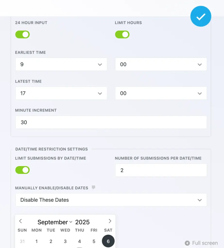 Nijna Forms Datepicker