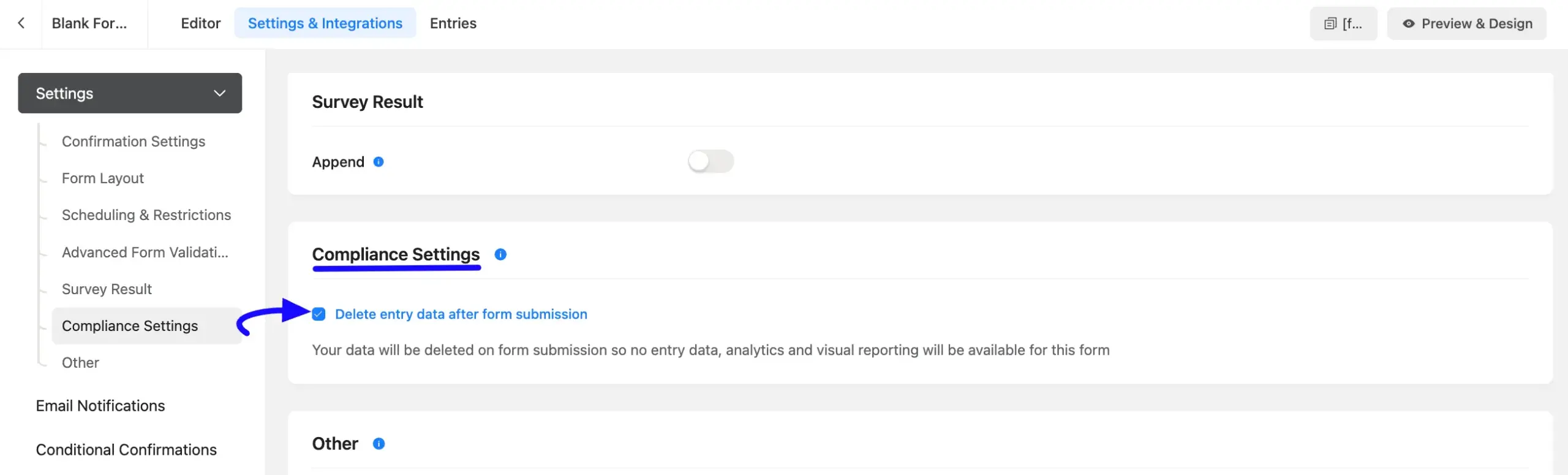delete entry data after form submission 03 scaled 60077