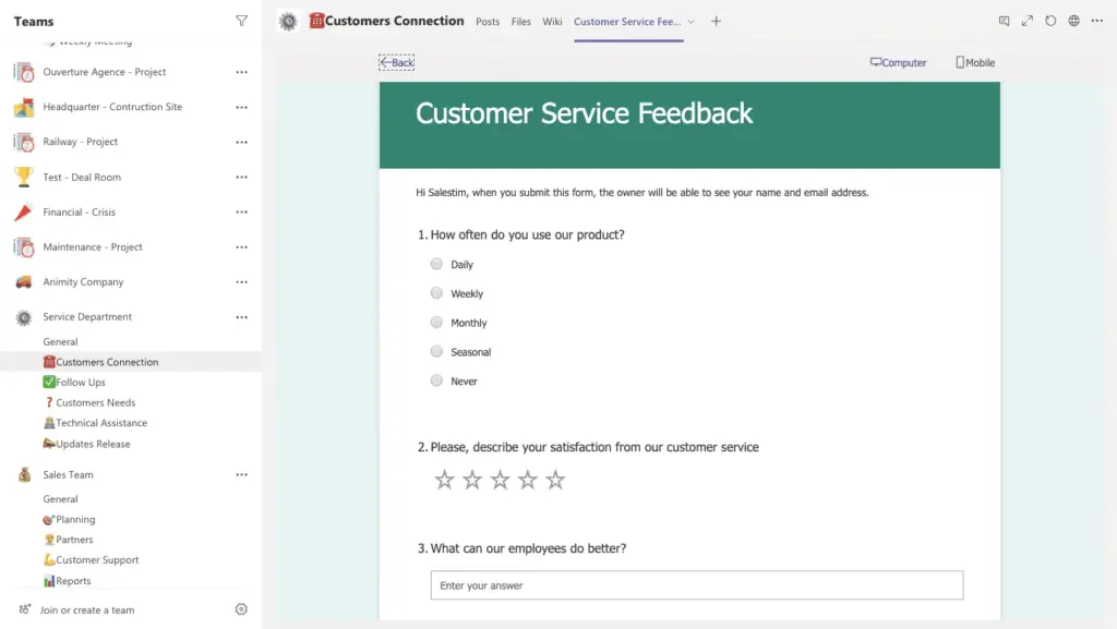 Microsoft-Form-Builder