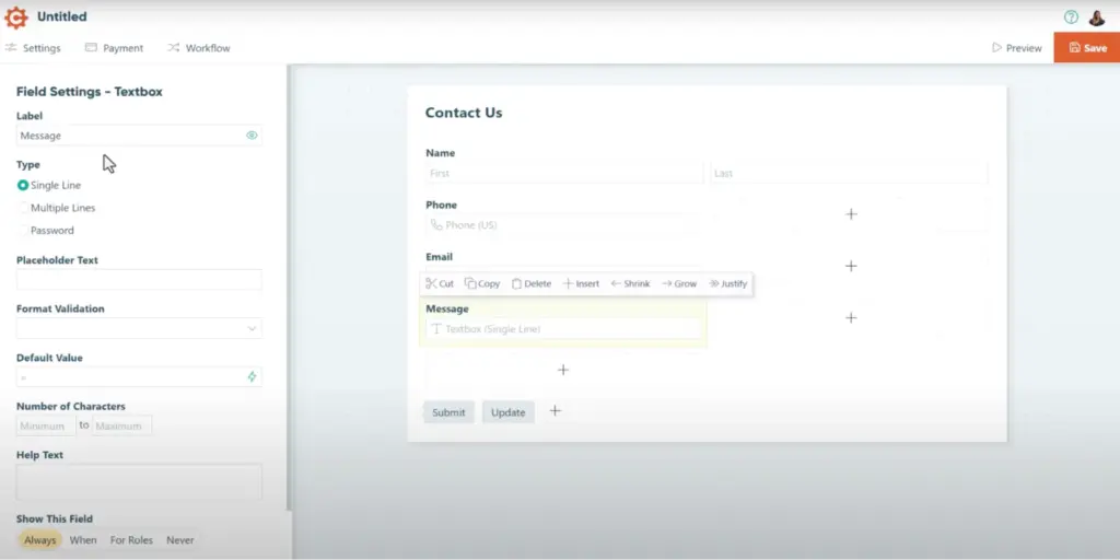 Cognito form builder