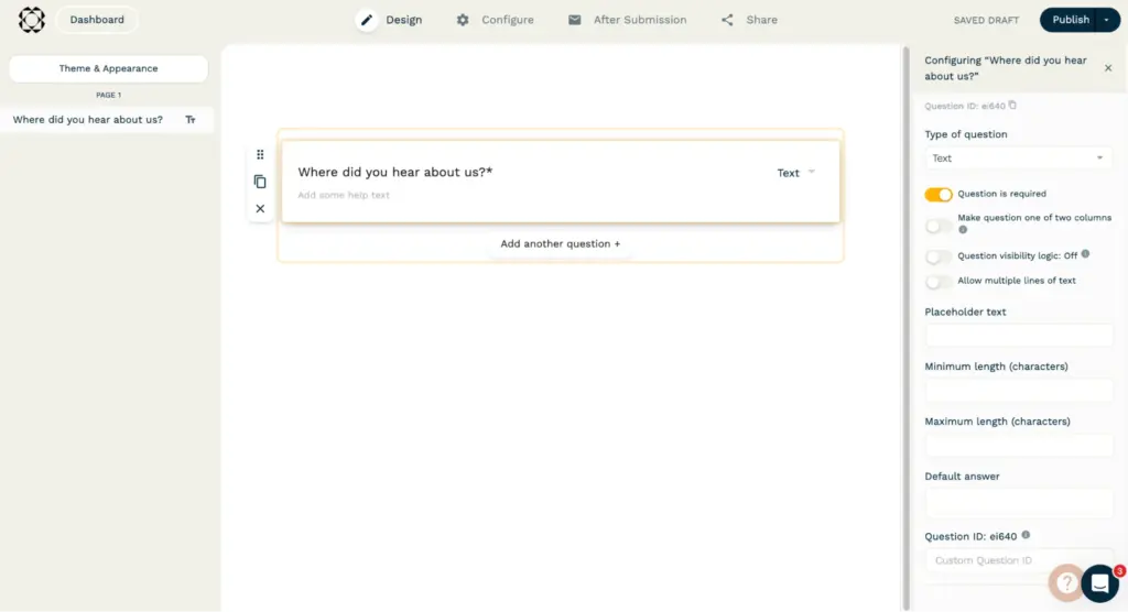 Paperform builder