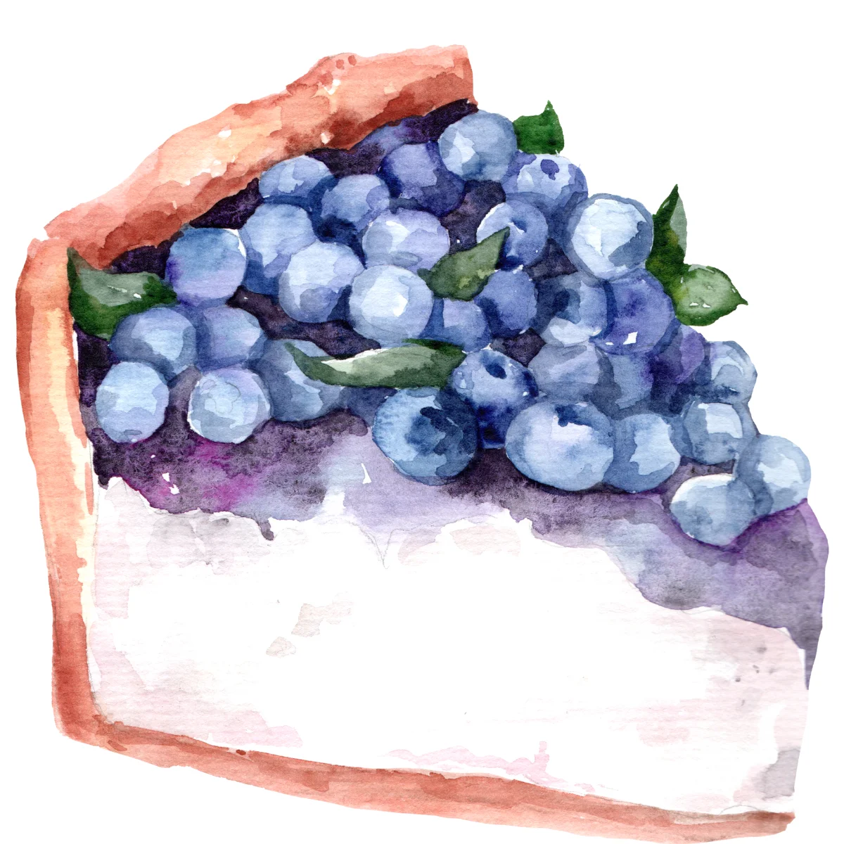 Wild Blueberry Cheesecake Slice