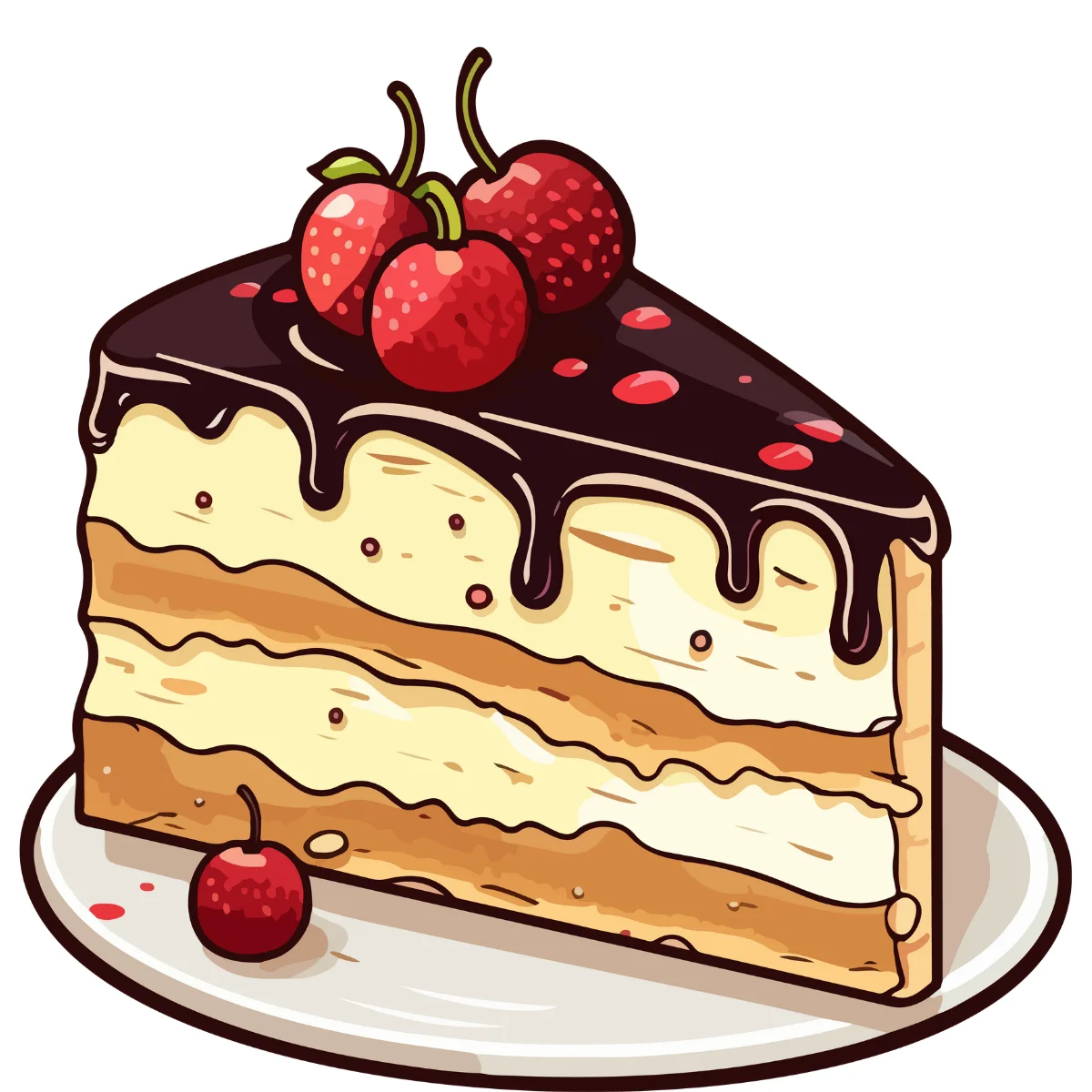 Dark Chocolate Cherry Layer Cake