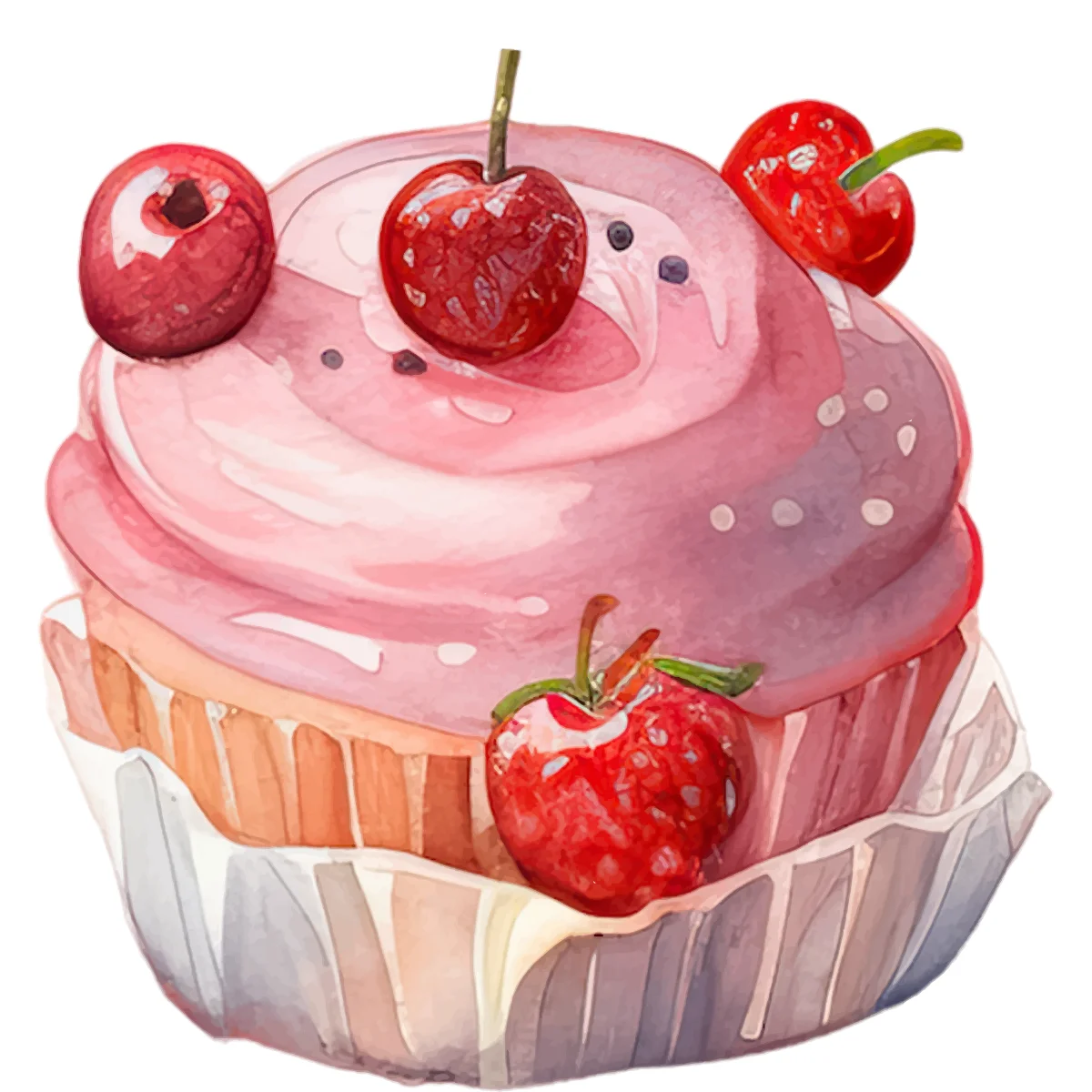 Cherry Swirl Vanilla Muffin