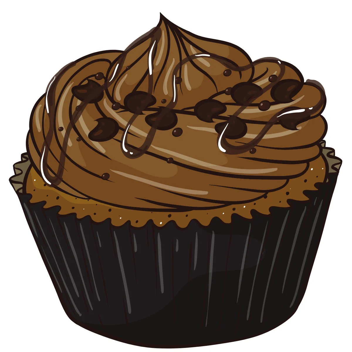 Triple Chocolate Fudge Muffin