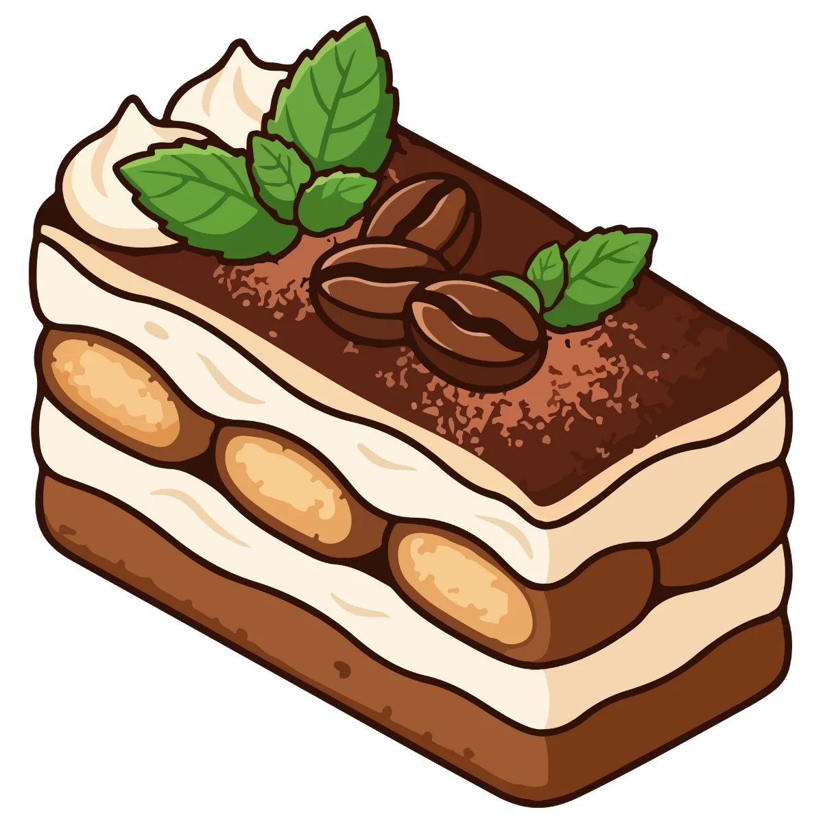 Classic Espresso Tiramisu Slice