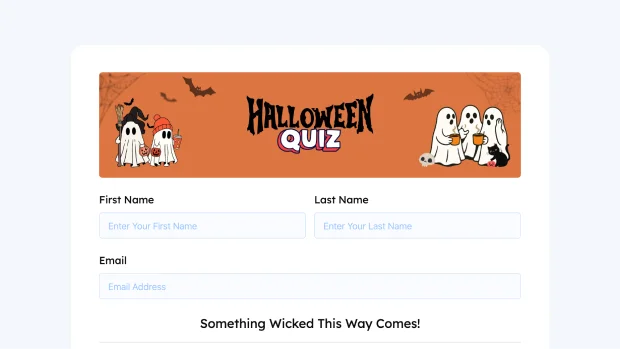 Halloween quiz form feature image