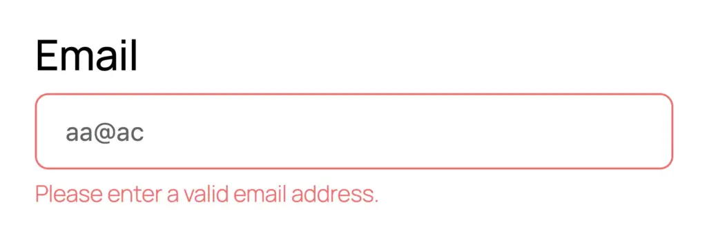 Helpful validation message
