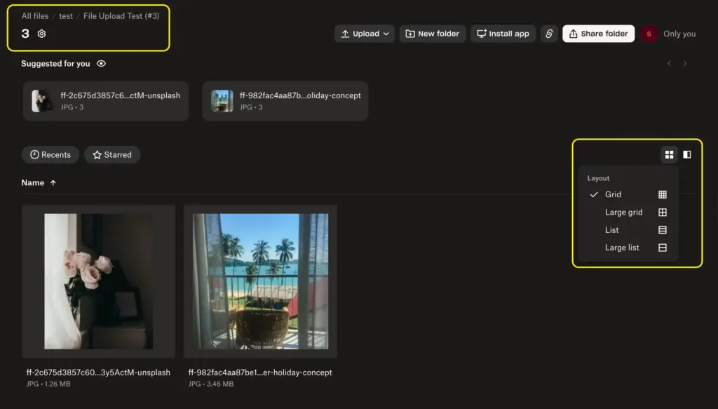 Fluent Forms to cloud storage: Uploaded files stored in custom subfolder in Dropbox