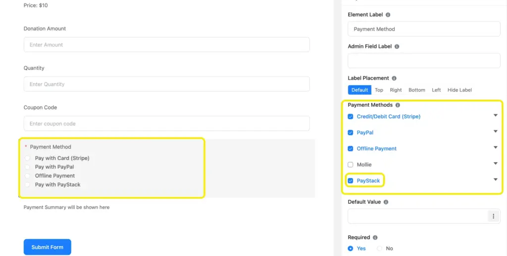 Add Paystack payment method