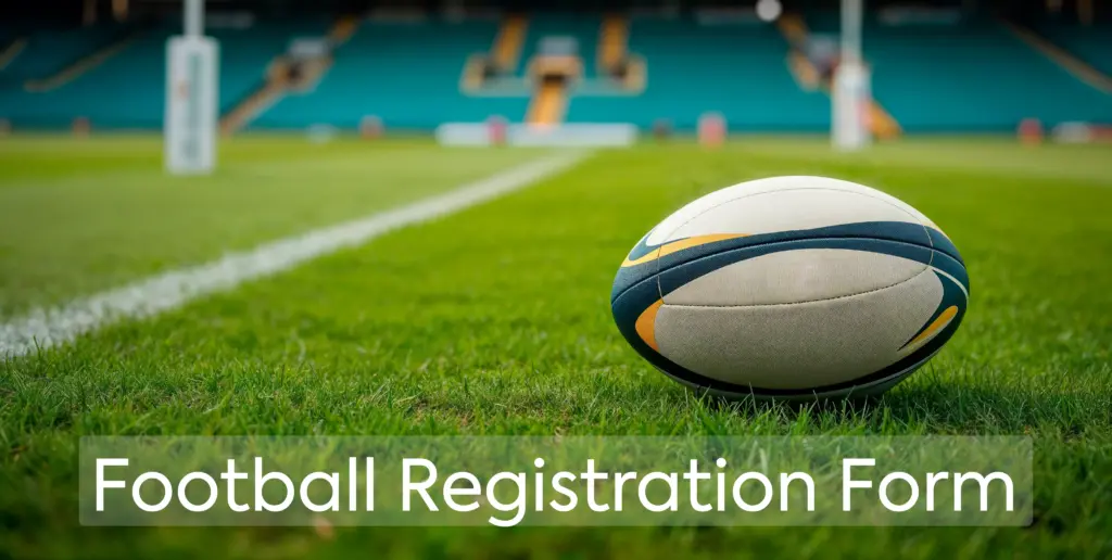 Football Registration Form Template