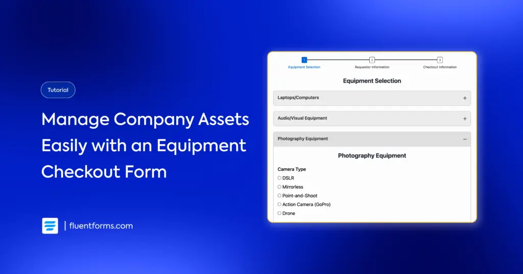 Manage Company Assets Easily with an Equipment Checkout Form