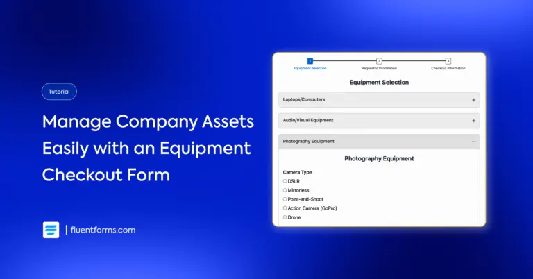 Manage Company Assets Easily with an Equipment Checkout Form