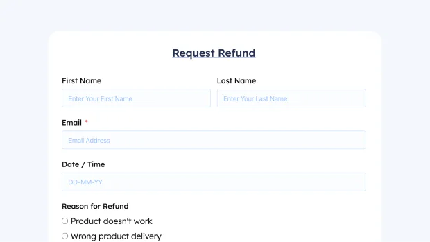 Refund Request Form