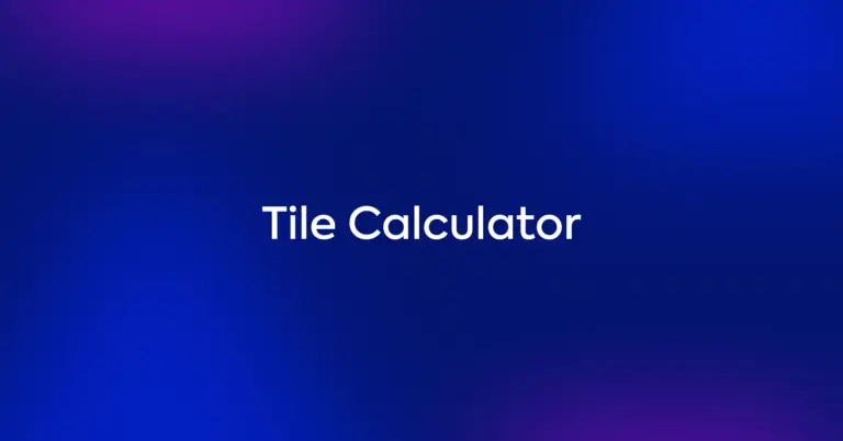 Tile Calculator Thumb