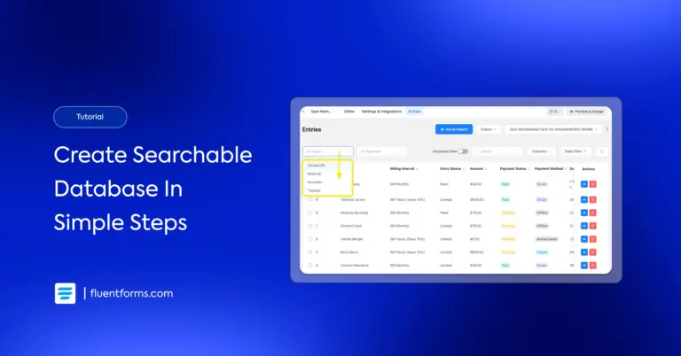 Create searchable database in wordpress