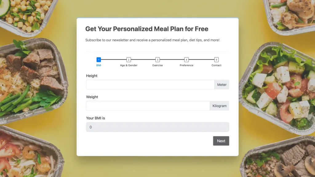 Fluent Forms landing page preview