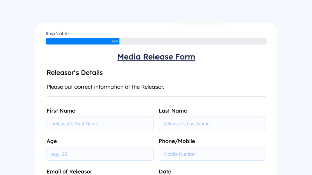 Media Release Form Thumbnail