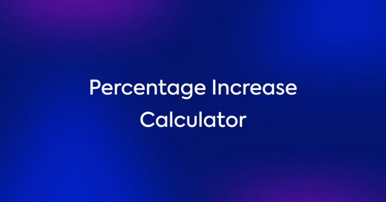 Percentage Increase Calculator 46886