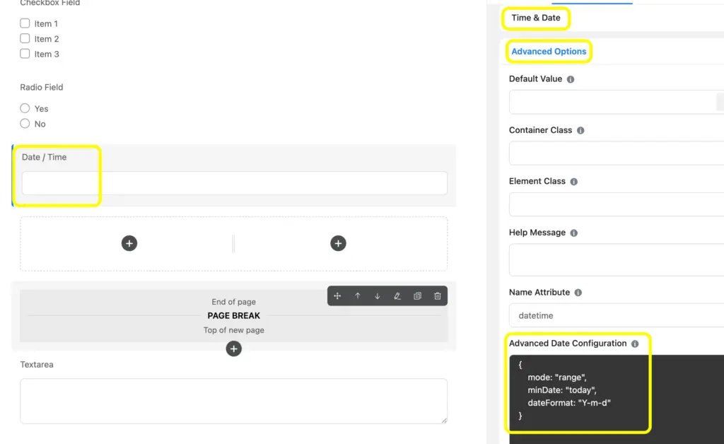 In a booking form on WordPress made built with Fluent Forms, you can enable Advanced Date Configuration, using a JS code.