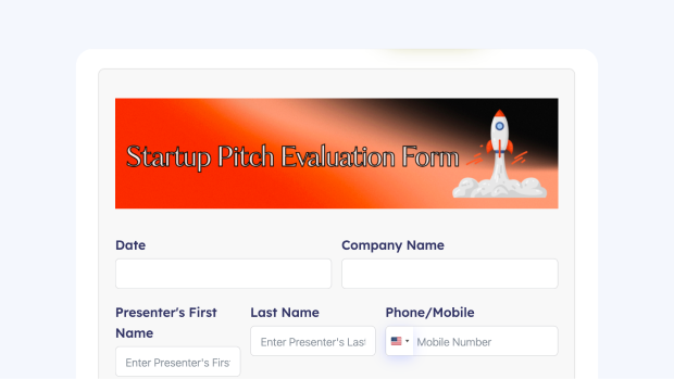 Startup Pitch Evaluation Form Thumbnail