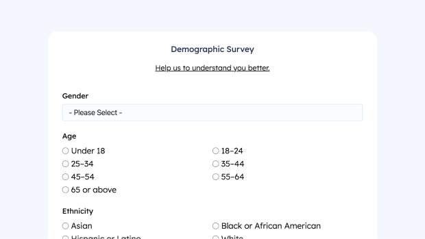 Demographic survey form thumbnail