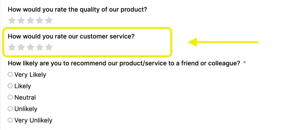 How would you rate our customer service 64999