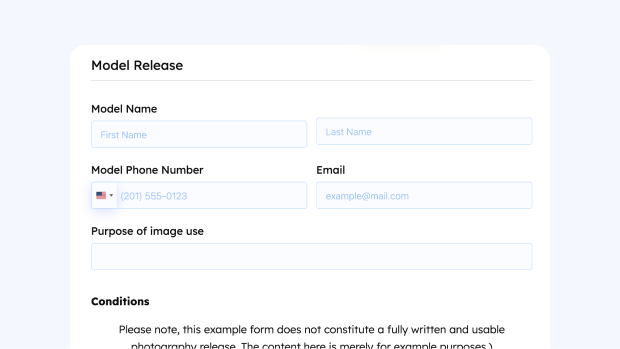Model Release Form Thumbnail