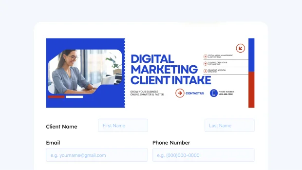 Digital Marketing Client Intake Form Thumbnail