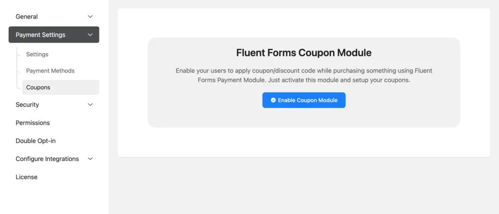 Enable coupon module to create coupons