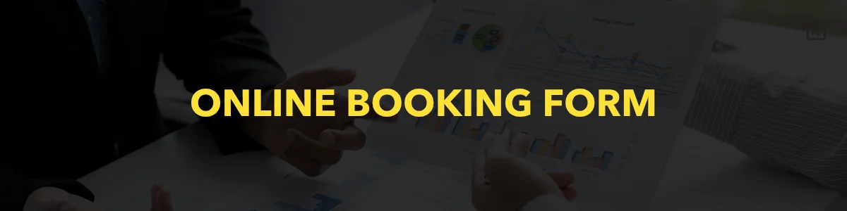Online booking banner