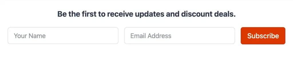 create beautiful inline forms using Fluent Forms' custom submit button