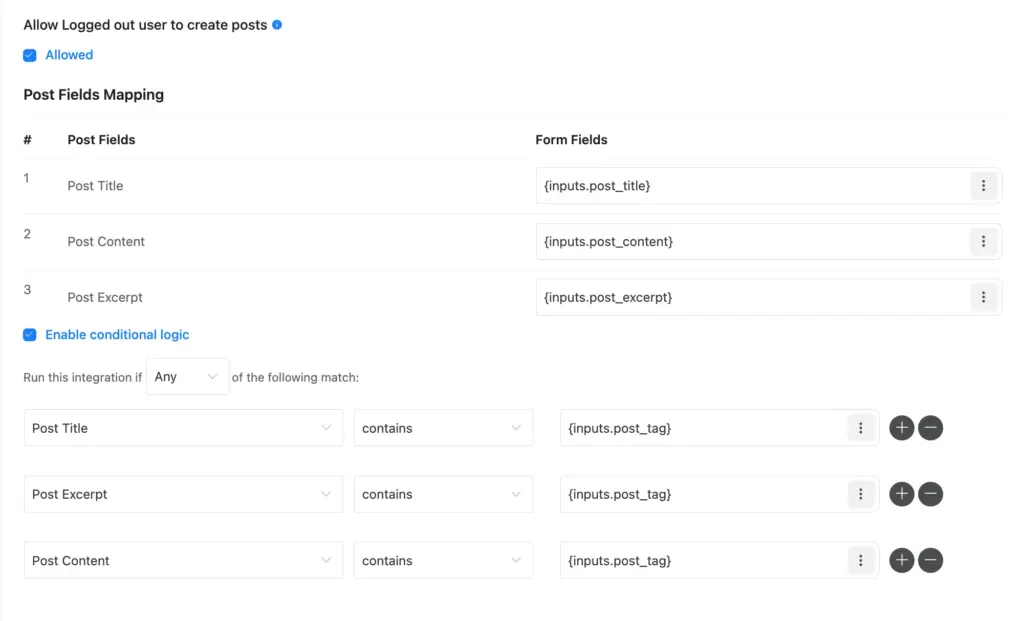 validating user generated content based on conditions