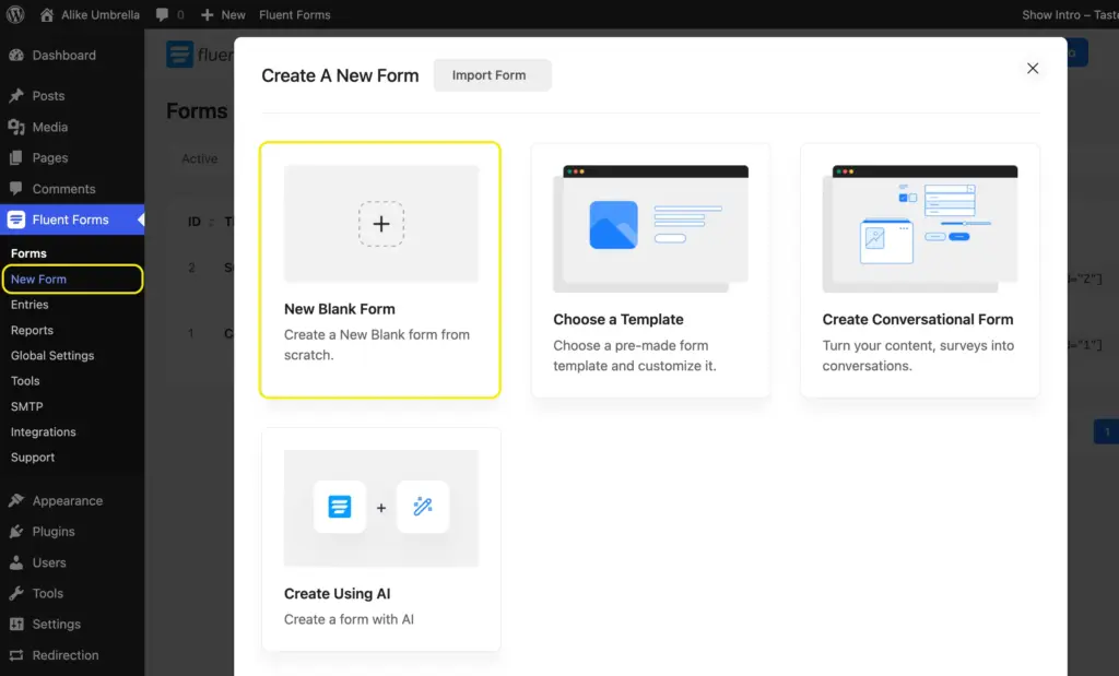 How to create a form in WordPress using a form plugin