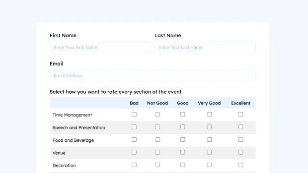 Workshop Feedback Form