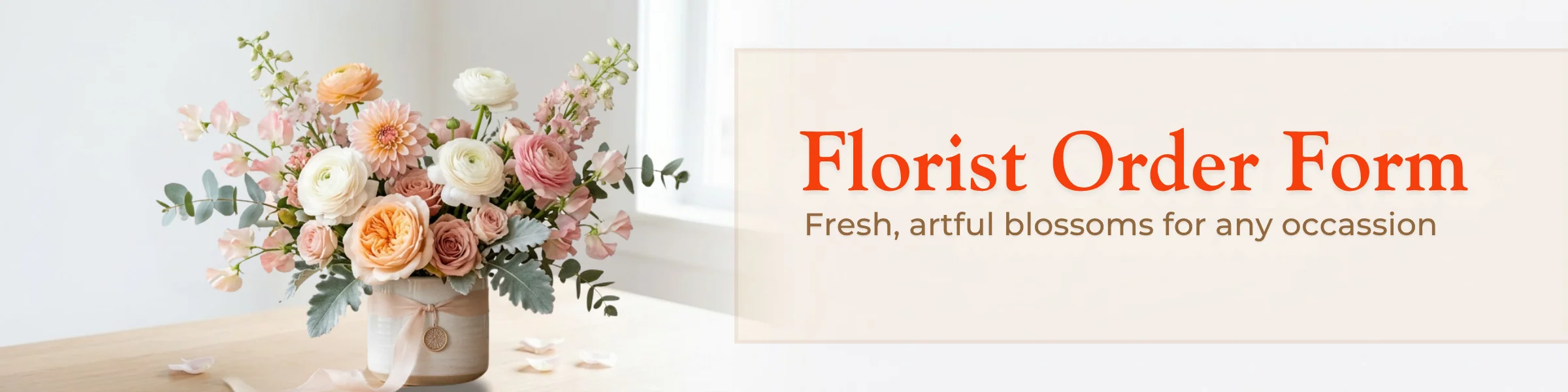 florist order form template cover photo