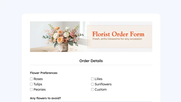 florist order form thumb
