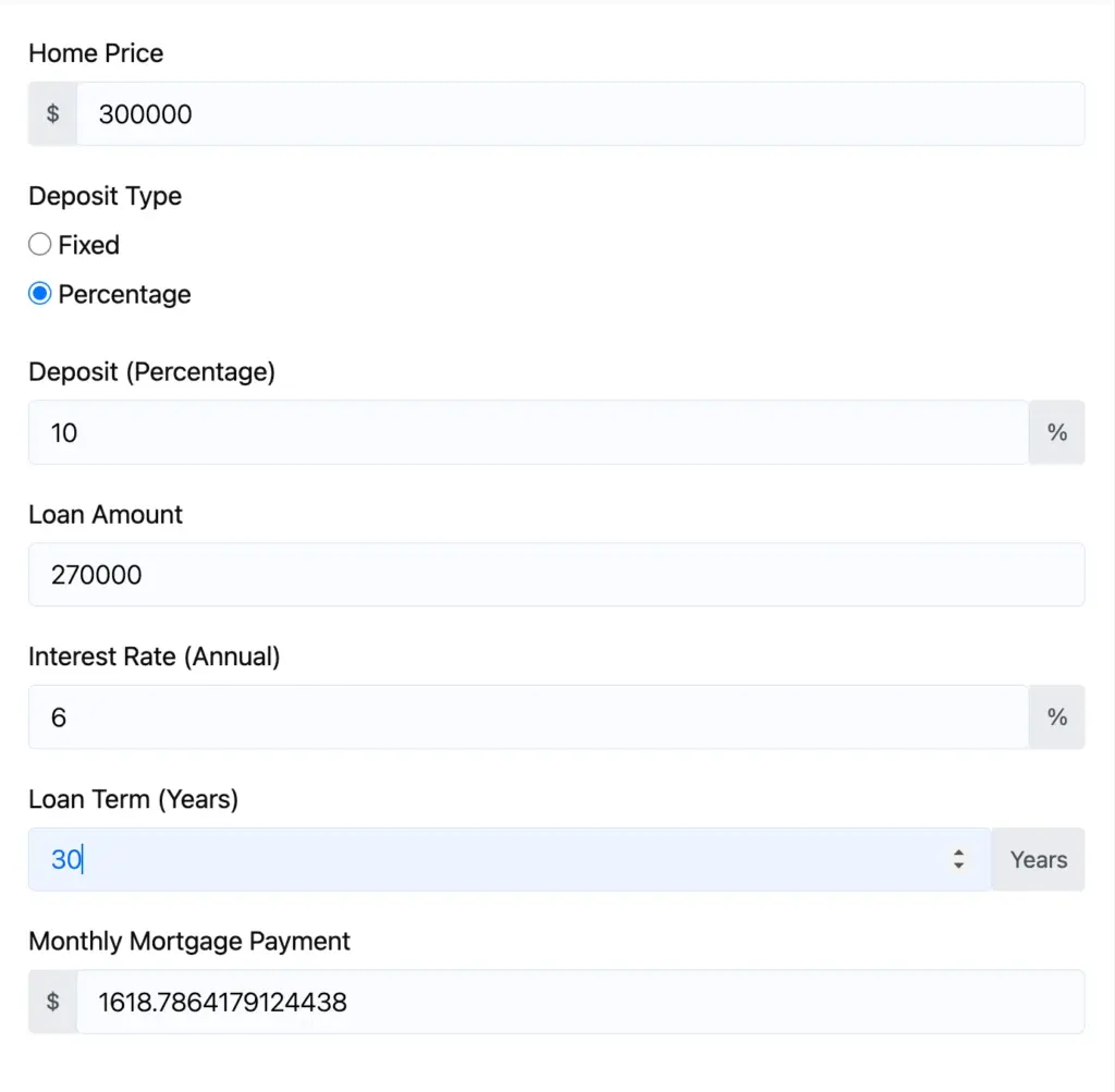 fluent forms calculator forms

