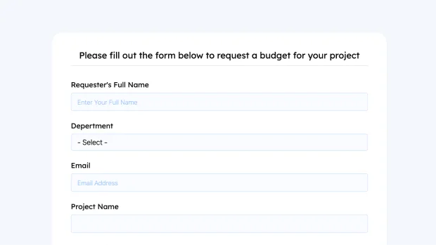 Budget Request Form thumb