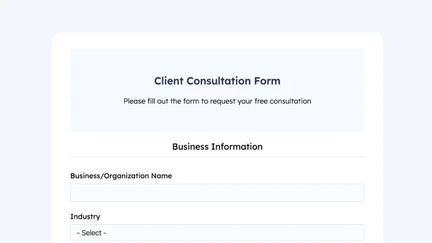 Client Consultation Form thumb