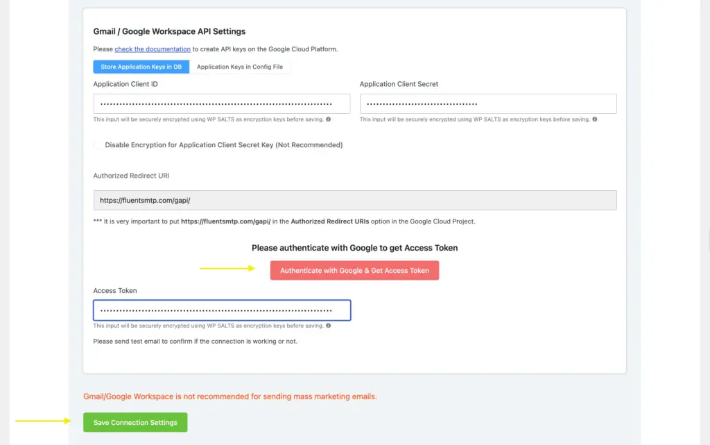 Connect FluentSMTP with your Google account