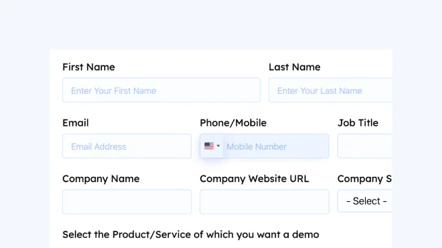 Demo request form for WordPress