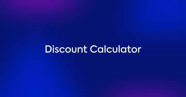 Discount Calculator Thumb