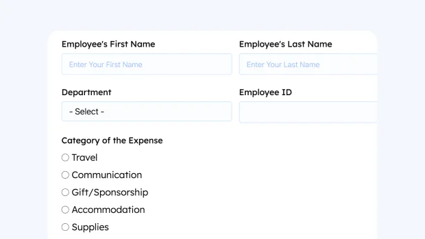 Expense claim form for WordPress