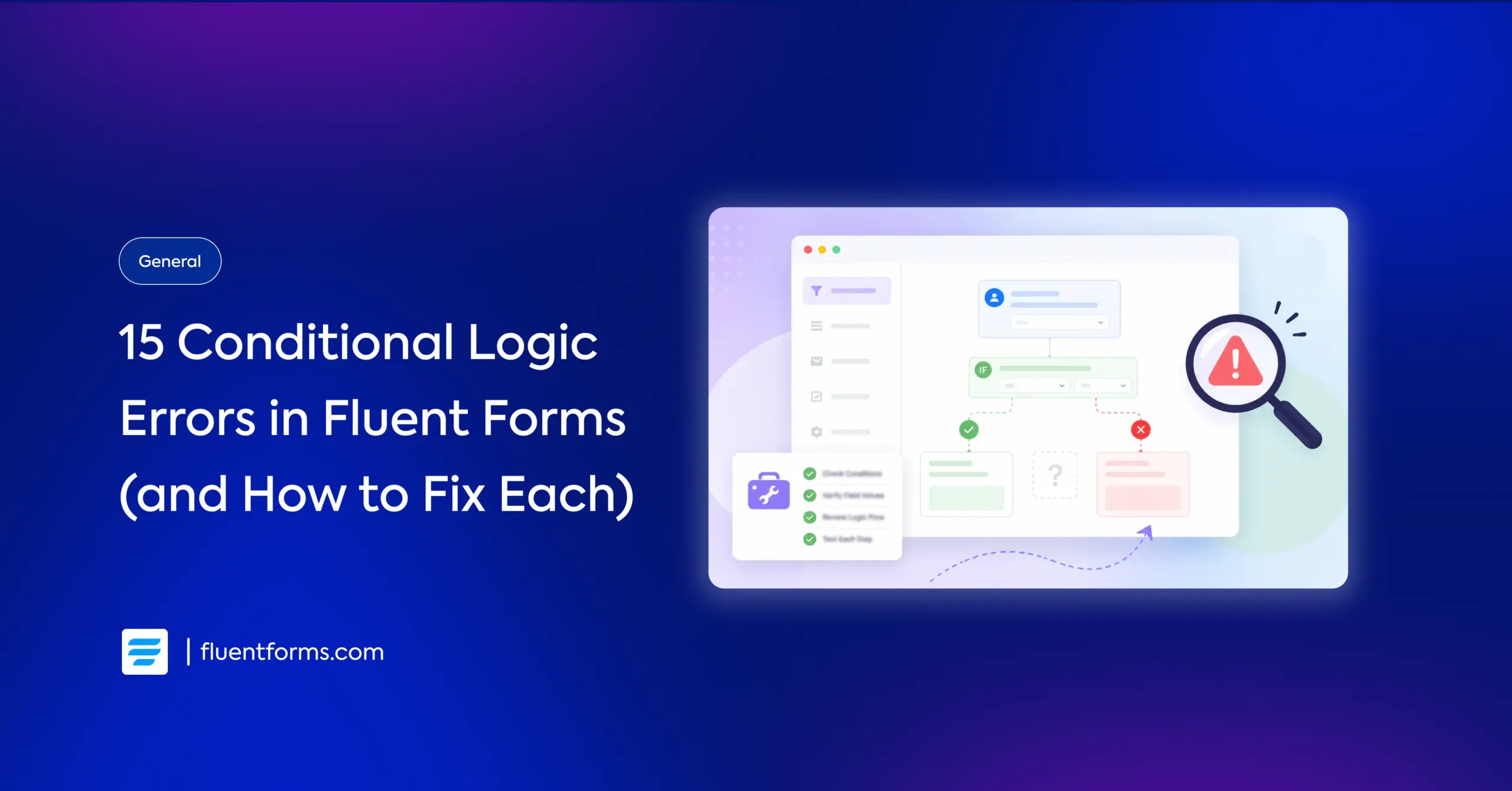 complete guide to troubleshooting conditional logic in Fluent Forms feature image