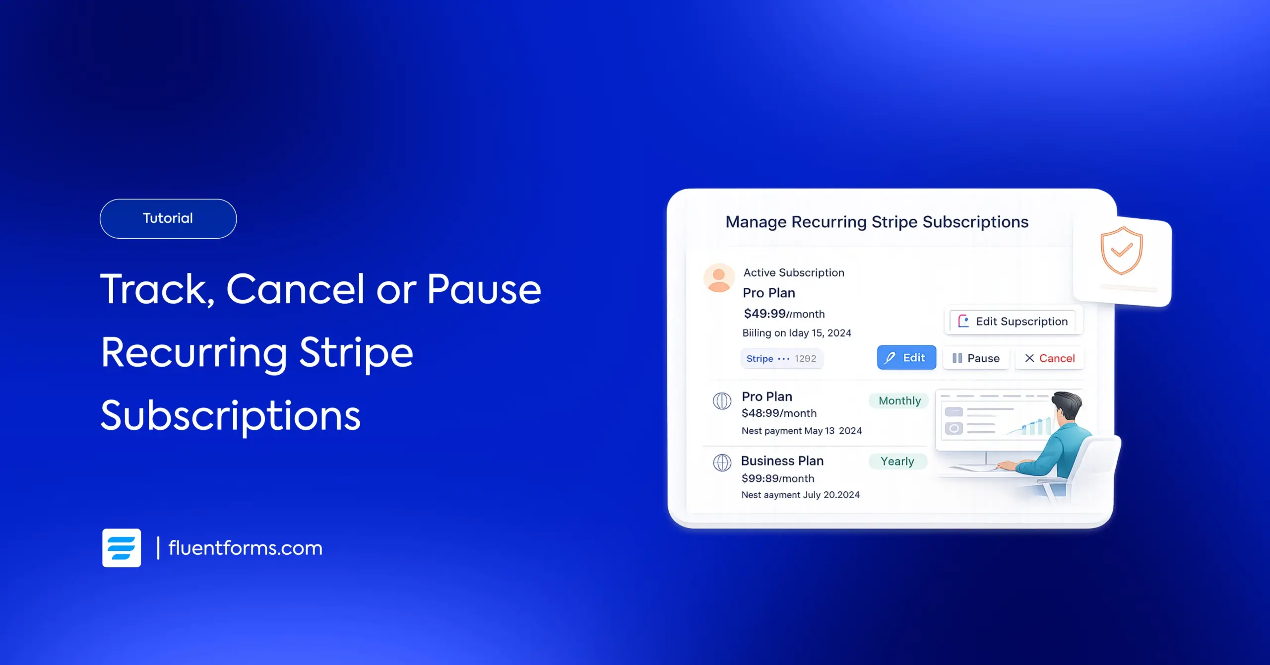 How to Manage Recurring Stripe Subscriptions in Fluent Forms FT