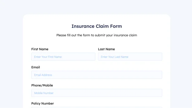 Insurance Claim Form thumb