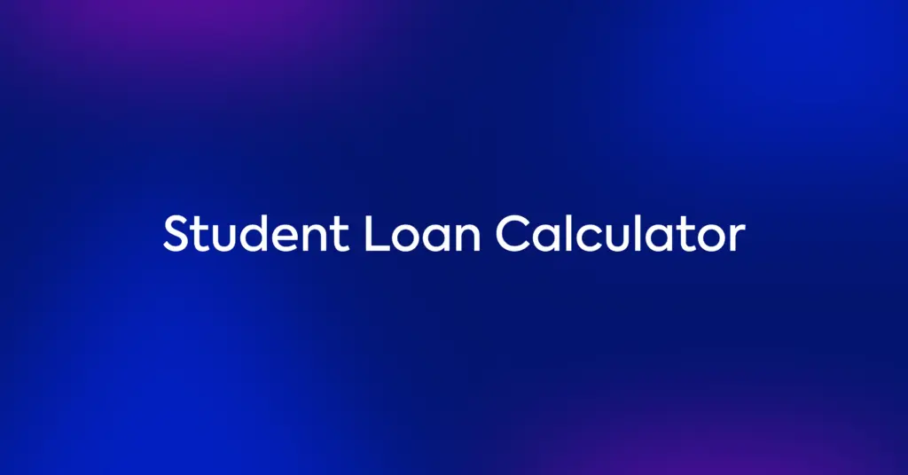 Student Loan Calculator - Fluent Forms